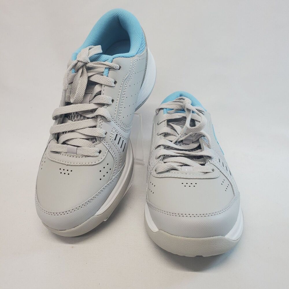 Skechers Gray Blue Shoes Viper Sneakers Size 6 Court Smash Pickleball 172072